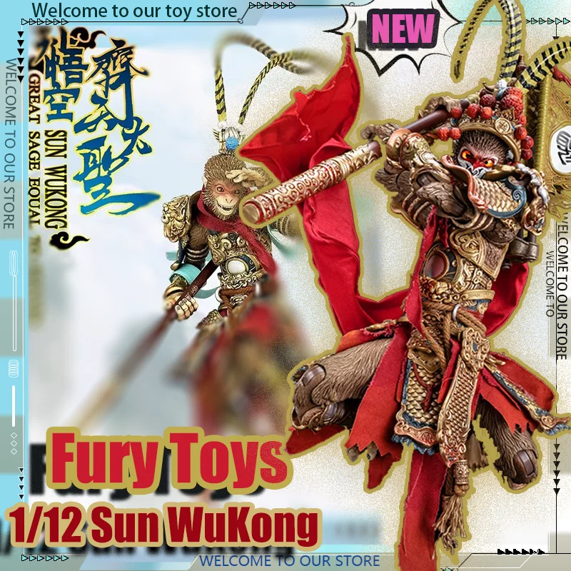 

Новые фигурки Fury Toys 1/12 Сунь Укун из серии «Путешествие на Запад: Раздор в Небесах», коллекционная модель, игрушка в подарок