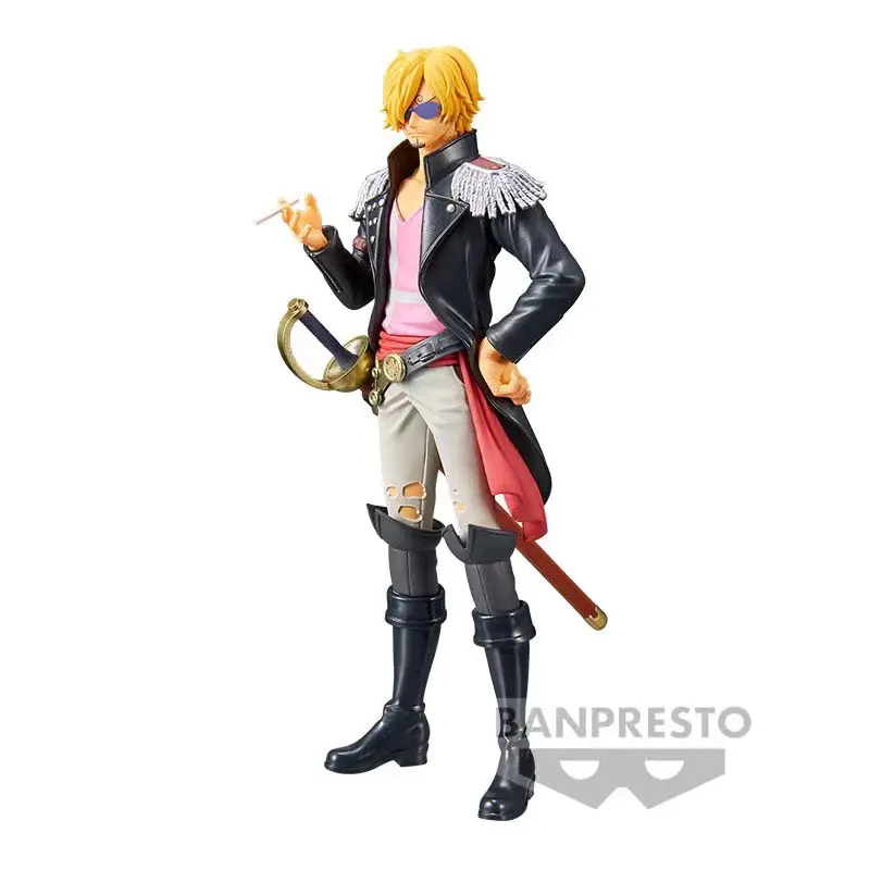 Bandai 17cm/6.7inch One Piece Handsome Sanji Pvc Anime Collection Model Doll Toy Kid Birthday Gift Car Decor Restaurant Decor