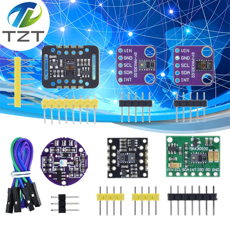 MH-ET LIVE MAX30102 MAX30100 Heart rate Sensor Module Puls detection Blood oxygen concentration test For Arduino Ultra-Low Power