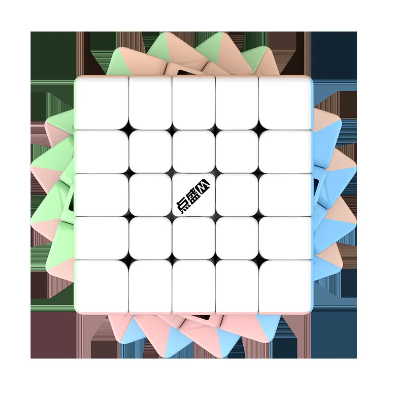 DianSheng ソーラーマカロンカラー 2x2 3x3 4x4 5x5 6x6 7x7 磁気マジックスピードキューブステッカーレスプロフェッショナルキューブパズルおもちゃ子供