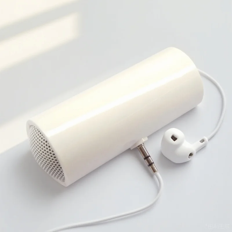

Speaker 3.5Mm Audio Jack Plug Portable Stereo Sound For Phone Tablet Mp3 White Compact Tablet
