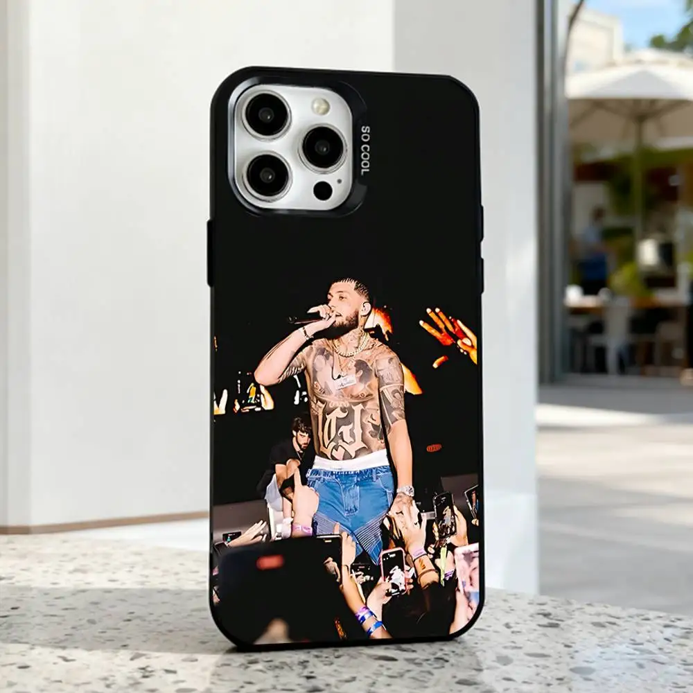 SINGER Jc Reyes Tour 2025 funda de teléfono para iPhone 17,16,15,14,13,12,11,Pro,Max,Plus,E,Air,Mini funda IMD de Tpu negra