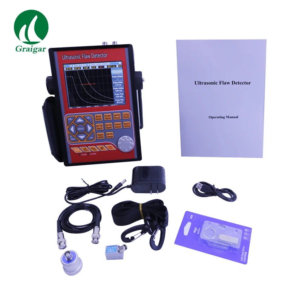 GR680 Portable Industrial Digital Ultrasonic Flaw Detector 0 To 15000 Mm NDT Range