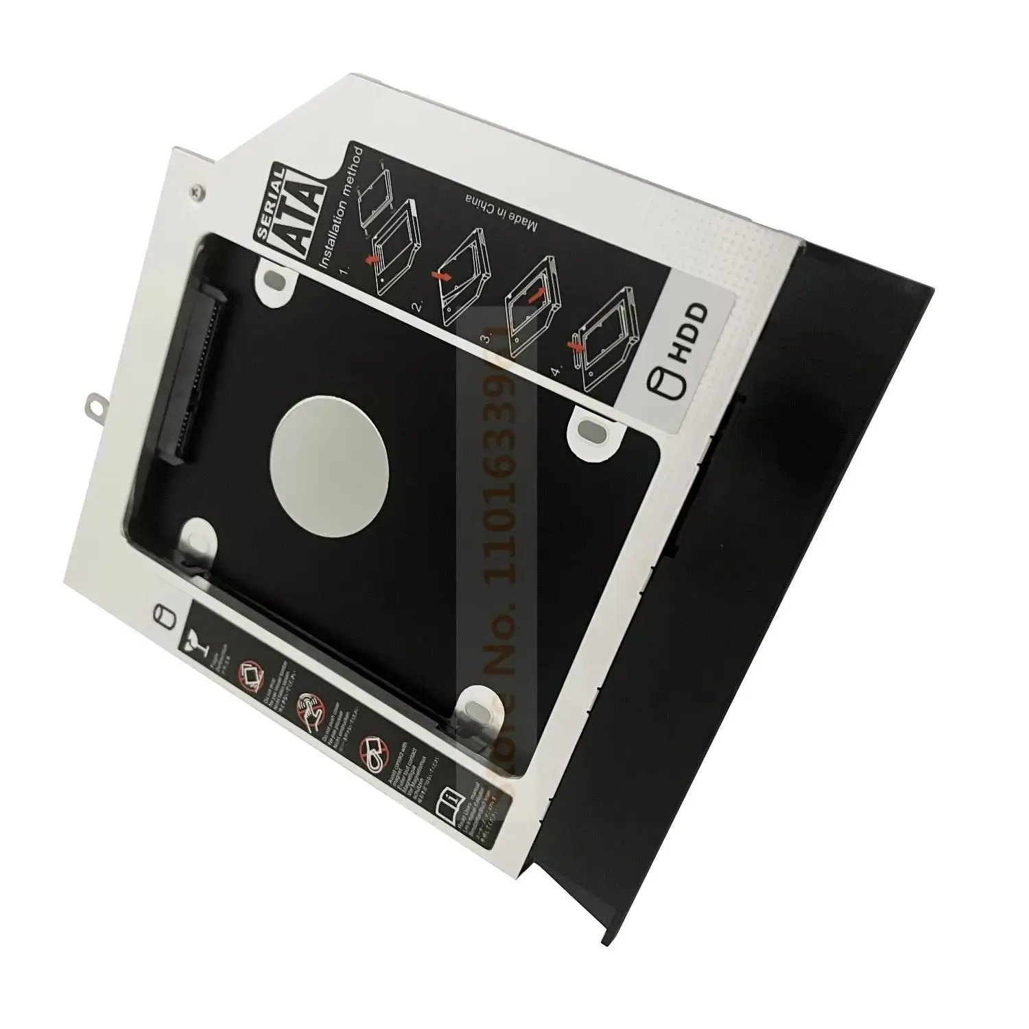 With Bezel Panel 2nd Secondary 2.5 SATA Hard Drive HDD SSD Optical bay Caddy Bracket Tray For Lenovo IdeaPad V510-15IKB E52-80