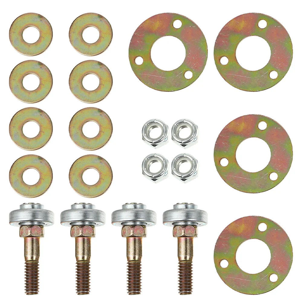 4 Pcs Rocking Chair Bearing Furniture Pads for Joystick Screws Bolts Iron Part Office Connecting Fitting Accessories