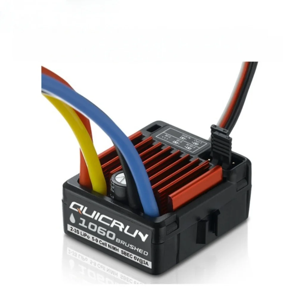 FATJAY Hobbywing QuicRun 1625/1060 25A/60A ESC Brushed One-way Dual-way Climbing Speed Controller for 1/10 1/16 1/18 Car