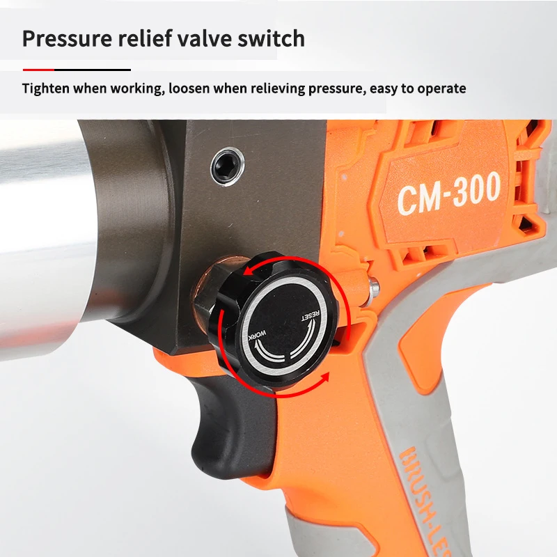 CM-300 Rechargeable Hydraulic Pliers Electric Crimping Tools 12T Portable Lithium Copper Aluminum Terminal Crimp Clamp 18V/4.0Ah
