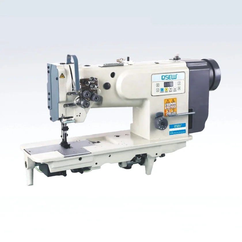 QS-4400DW Single Needle Compound Feed for Leather Walking Foot Lockstitch Big Hook Industrial Sewing Machine