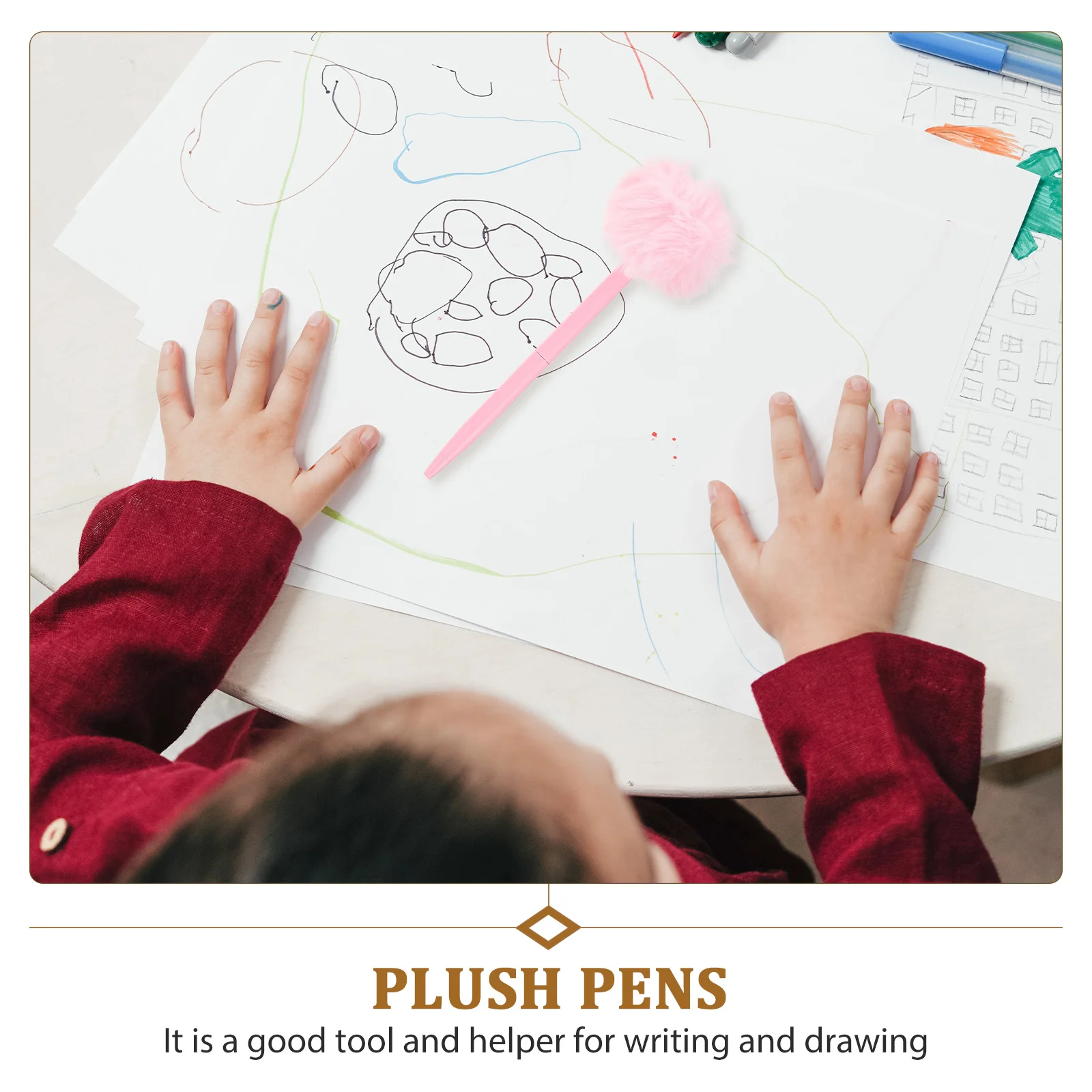 

5 шт., шариковые ручки для снятия стресса, шариковый дизайн, гладкие ручки для письма, декор для офисного стола, новинка, подарок для студентов