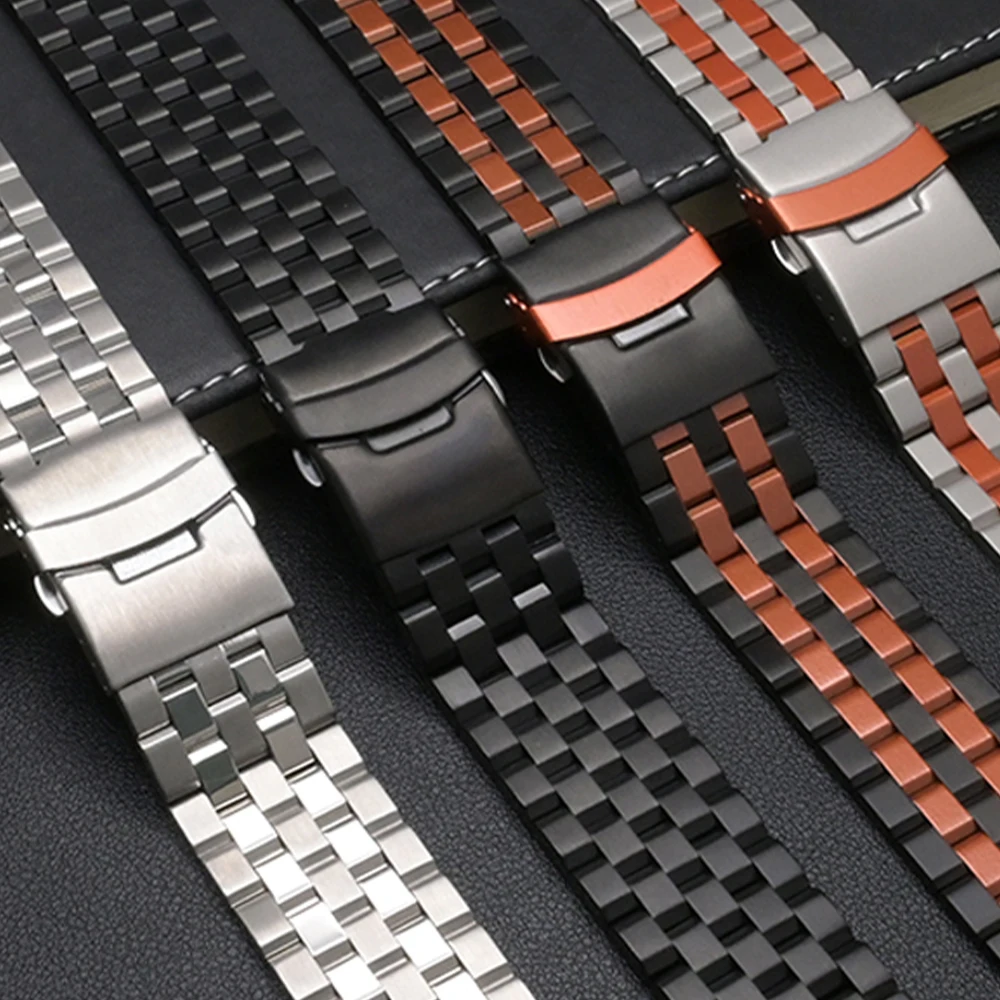 الفولاذ المقاوم للصدأ 26 مللي متر الفرقة لساعة Garmin Fenix 8 51 مللي متر حزام Fenix 7X Pro 51 مللي متر Correa حزام معدني ل Garmin Tactix 7 Pro Delta