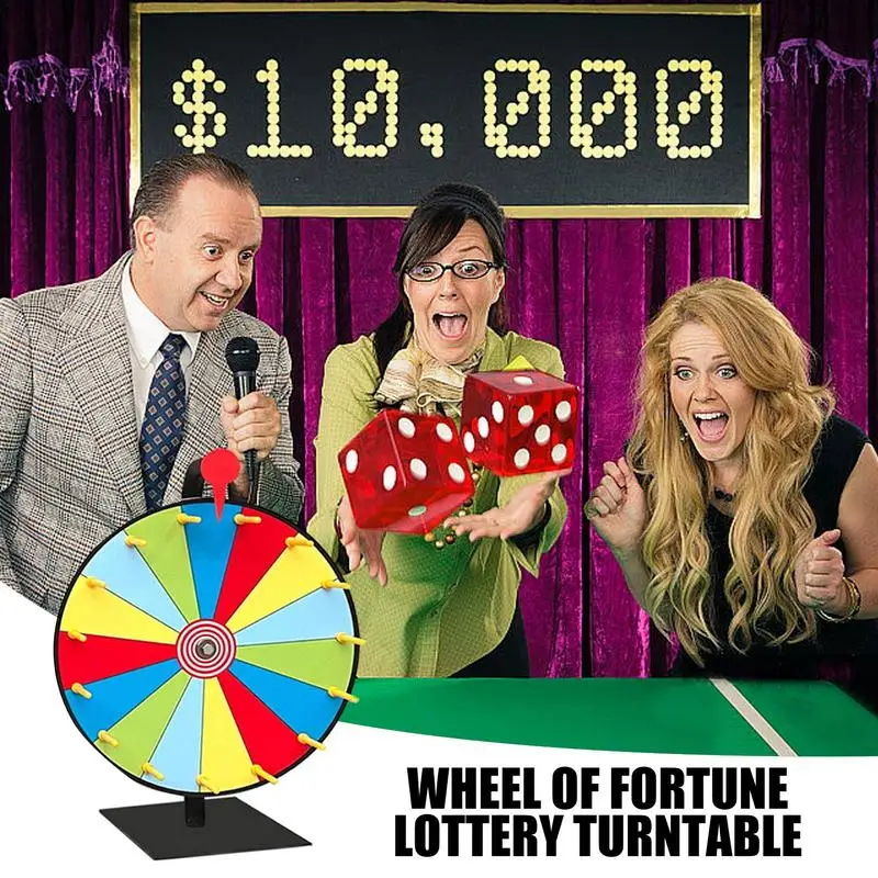 Prize Wheel Prize Wheel Spin Wheel For Prizes Tabletop Roulette Spinner With Marker And Eraser Carnival Fortune