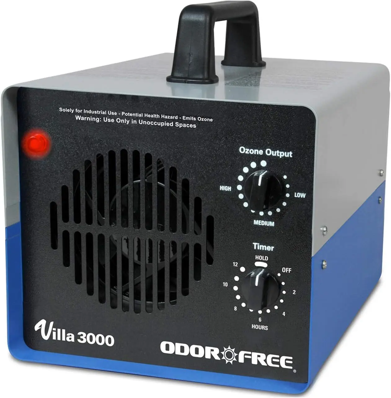 Villa 3000 Ozone Generator for Eliminating Odors, permanently removing Tobacco, Pet and Musty Odors at their Source - Easily Tre