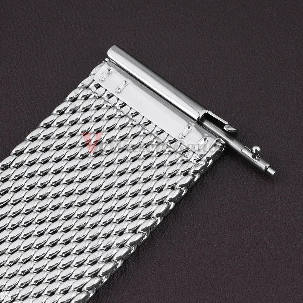 1.0mm 0.6mm Mesh Milanese Watch Band for IWC for Rolex for Omega 20mm 22mm 18mm Stainless Steel Wristband for Seiko Bracelet image 4