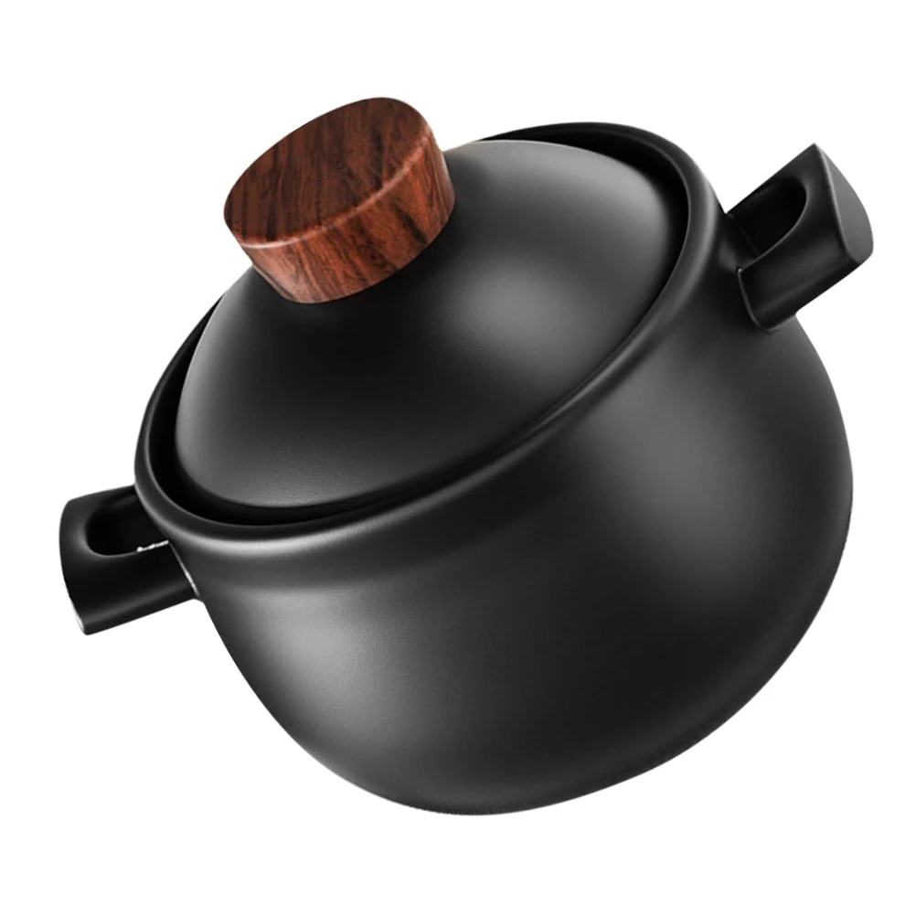 

Ceramic Cooking Pot Casserole Flat Base Nonstick Household Stew Pot for Soup Braised Meat Family Garden Party Kitchen Essentials