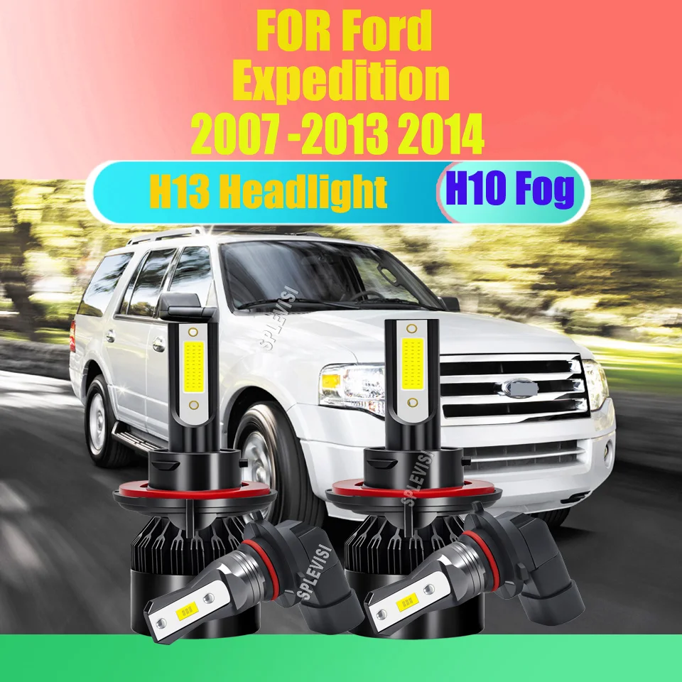 

LED Headlight Fog Lights 6000K -Where Safety Meets Performance For Ford Expedition 2007 2008 2009 2010 2011 2012 2013 2014