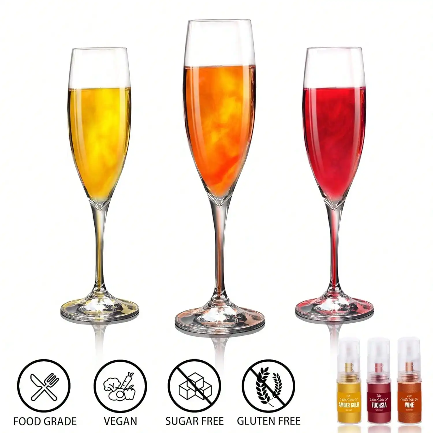 Glitter Powder Spray, Glitter Spray, Baking Decoration Glitter, for Cake Decorations, Dessert Decorations, Handicrafts Stickers