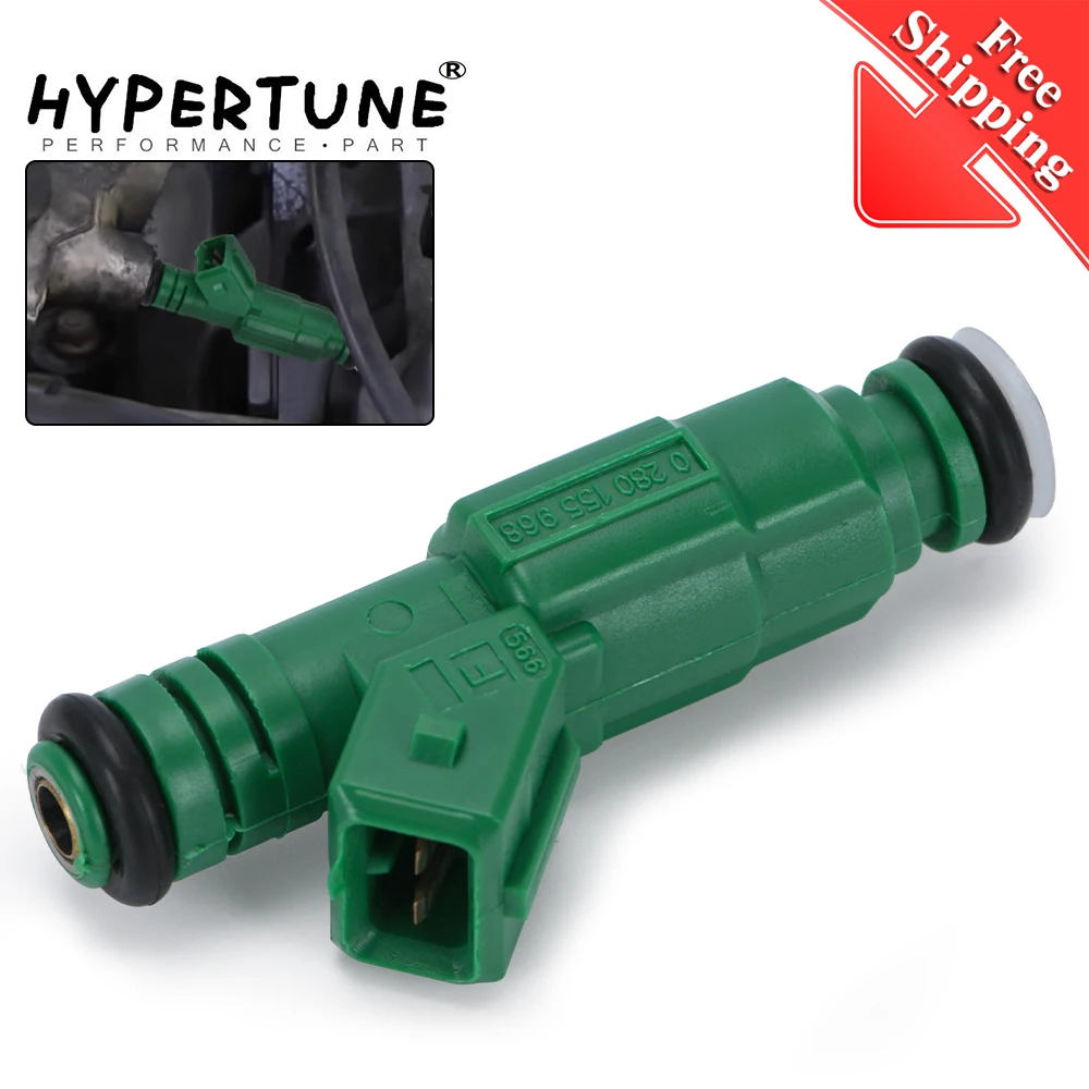 FreeShip High flow 0 280 155 968 fuel injector 440cc Green Color For Volov For Ford For Audi For VW fuel injector 0280155968