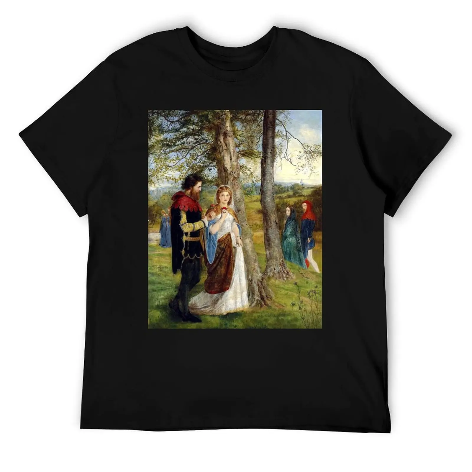 

Sir Lancelot and Queen Guinevere - James Archer T-Shirt cotton t shirts man 100% mens graphic t shirts T-Shirt