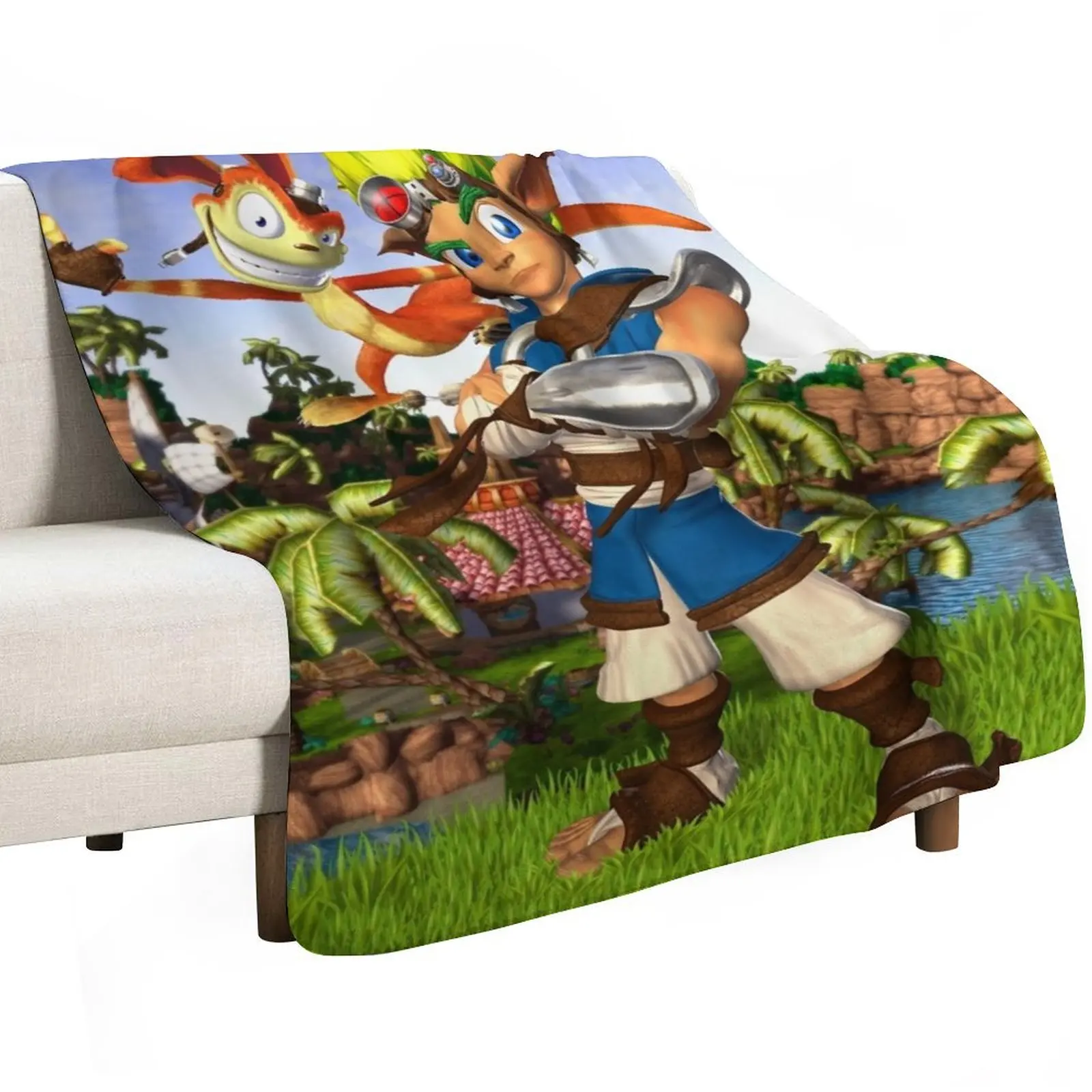 Jak and Daxter: The Precursor Legacy 2 Throw Blanket Bed Fashionable Luxury Tourist Blankets For Sofas Bed linens Blankets