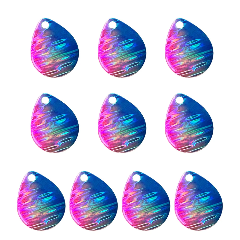 مجموعة شفرات دوارة لصيد الأسماك النحاسية 10 قطعة من الأشعة فوق البنفسجية معدلة لتقوم بها بنفسك دوارات مضمنة سمك السلمون المرقط باس سمك السلمون العين رمادية فاتحة اللون متوافقة #6