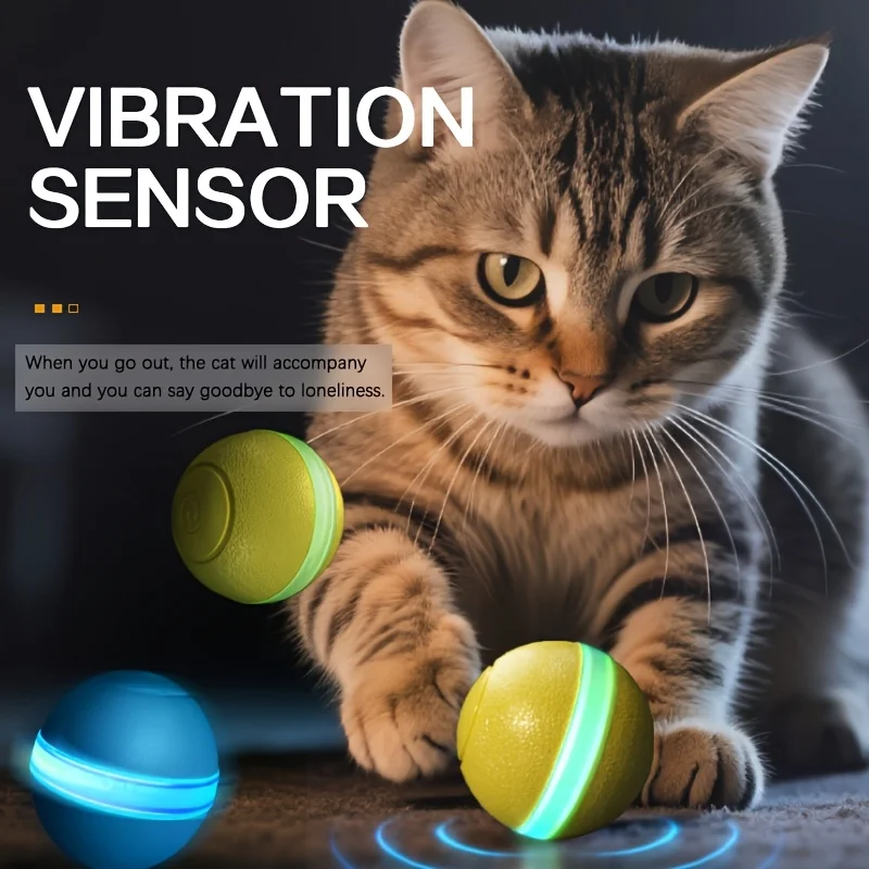 

Training Automatic Rolling Electric Smart Ball LED Light USB Cat Toys Pet Toy Pet