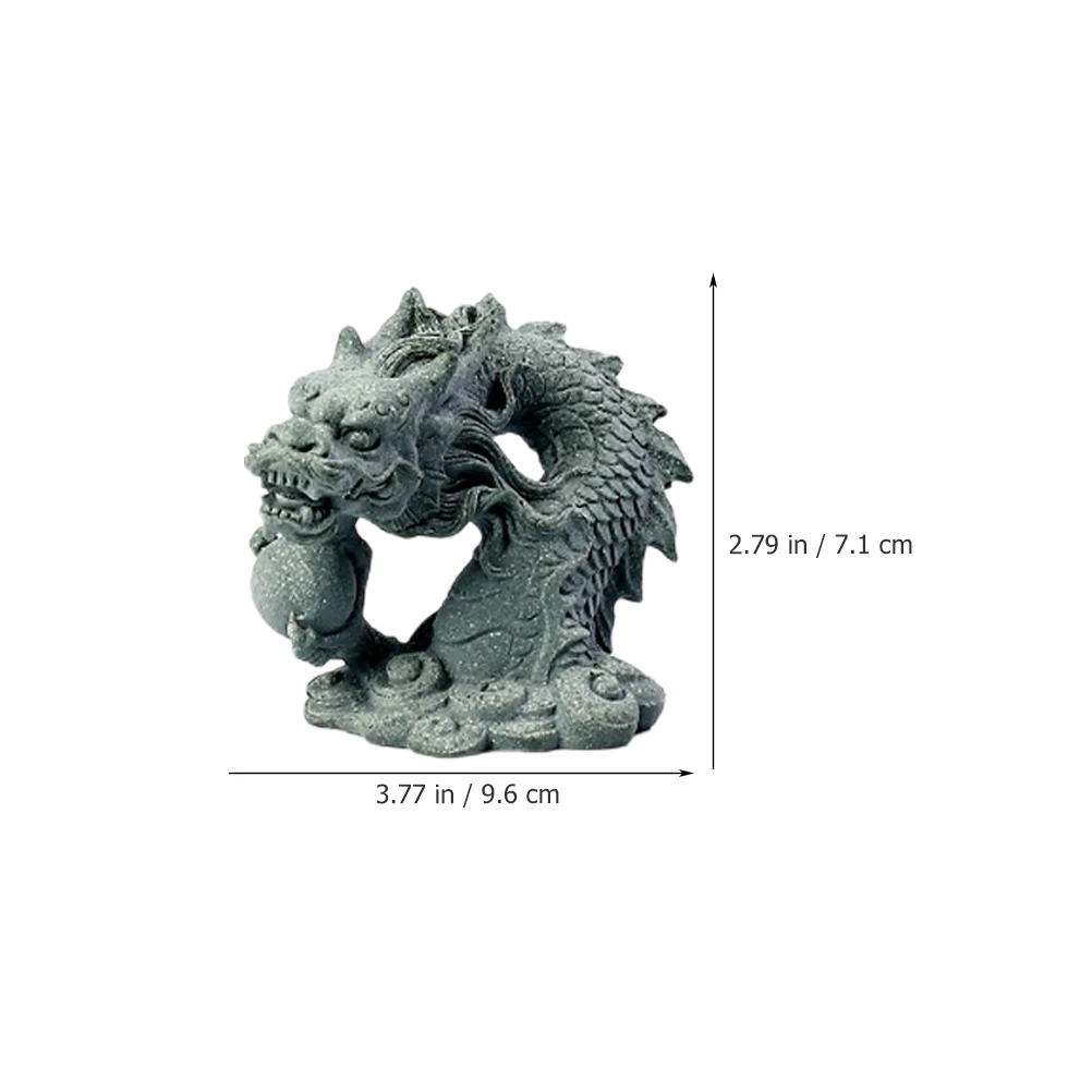 

Simulation Dragon Decor Chinese Style Ornament Micro Landscape Accessory Bonsai Plant Pot Decoration Resin Material Outdoor