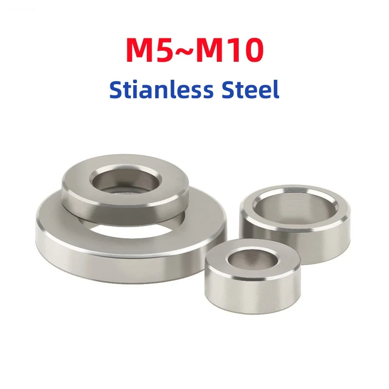 10PCS M5 M6 M8 M10 Stianless Steel Unthreaded Standoff Spacer Bushing Washer Round Hollow Gasket Sleeve