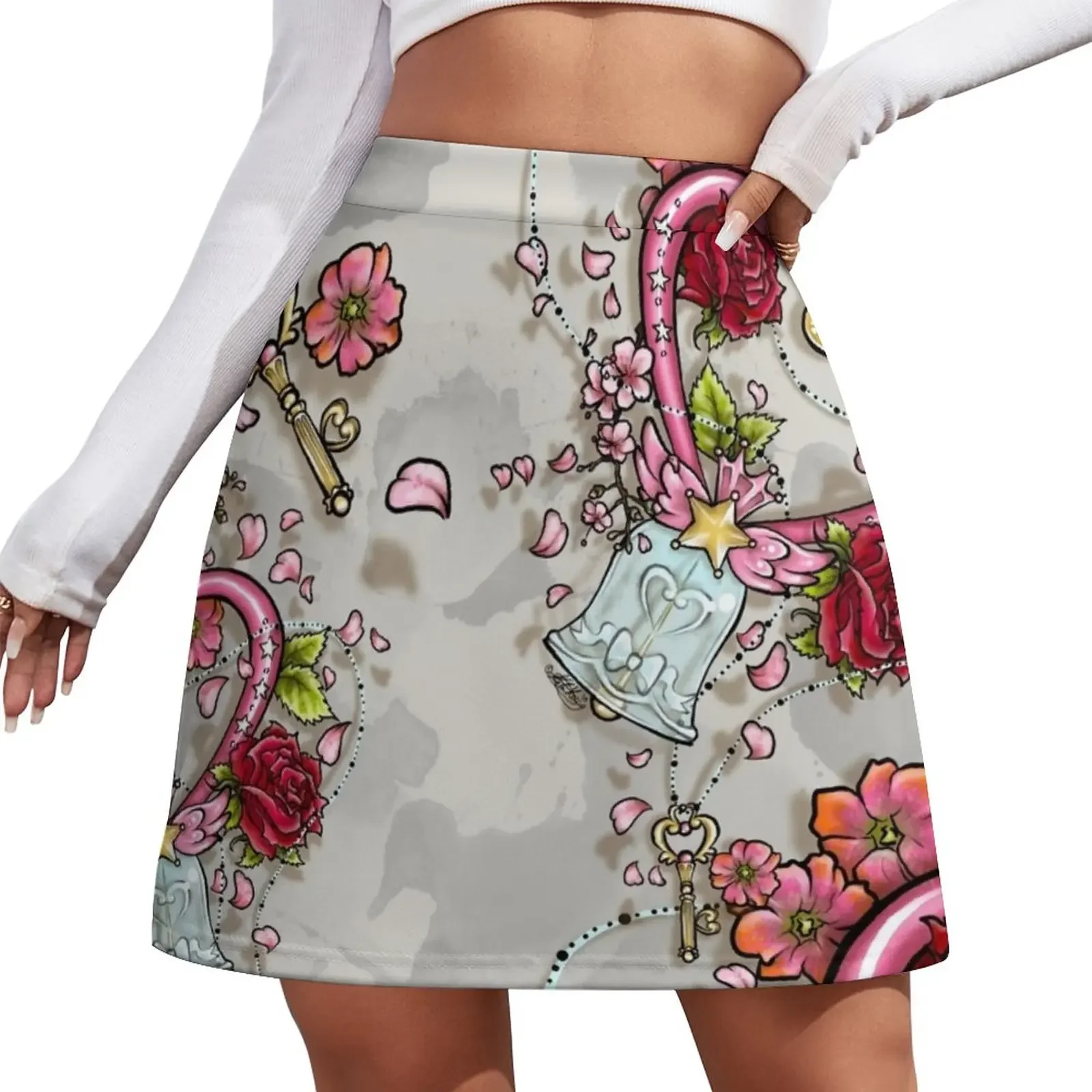

ChibiMoon Pattern Mini Skirt japanese kawaii clothes women's summer dress 2026 luxury designer clothing women