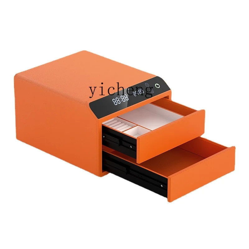 

Household Small Mobile Phone Open Smart Home Safe Box Leather All-Steel Household