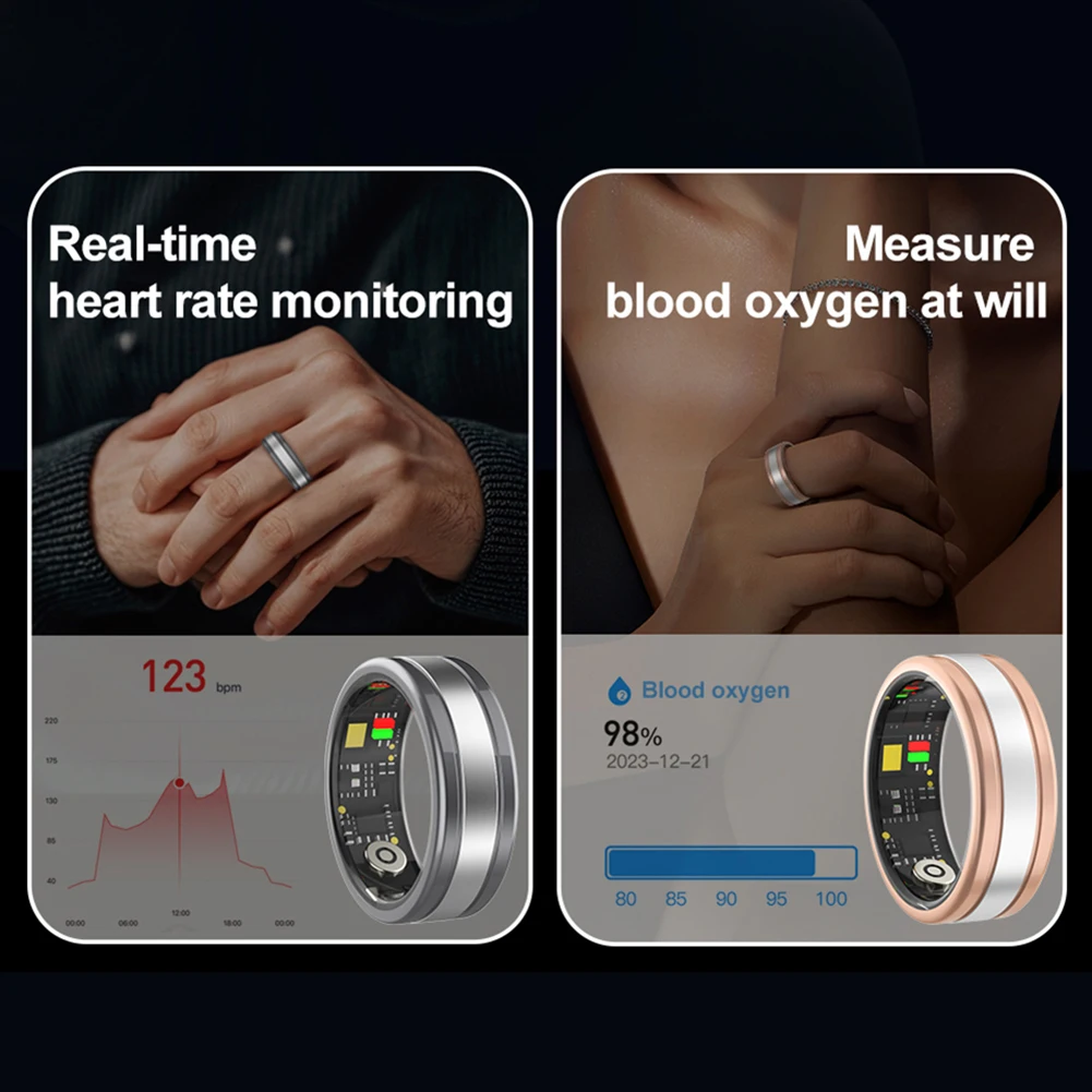 R18 حلقة صحية ذكية مقاومة للماء للرجال والنساء ، أوضاع متعددة الرياضات ، حلقة نوم ، متوافقة مع البلوتوث ، جهاز تعقب اللياقة البدنية