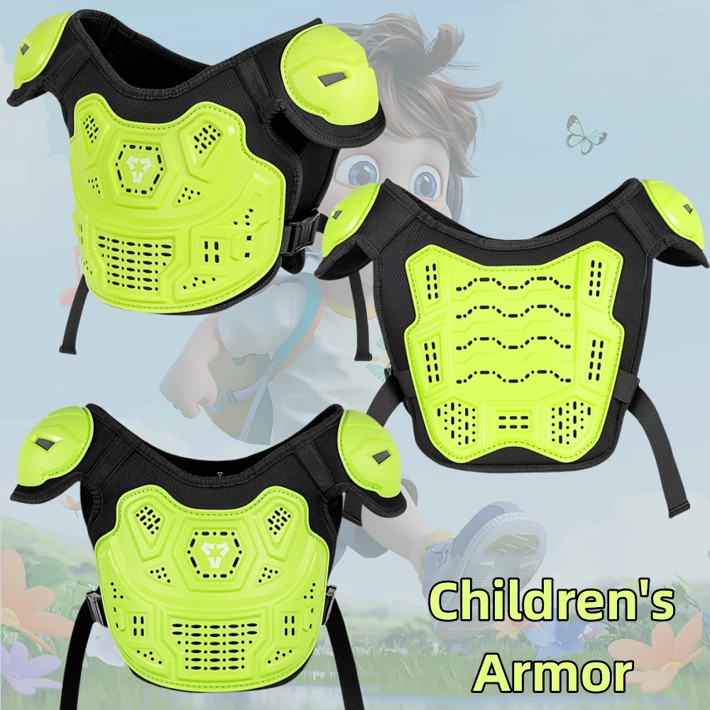 

Children's Motorcycle Travel Armor Anti Fall Chest Knee Elbow Protection Motorcycle Bicycle Youth Racing Off-road Armor