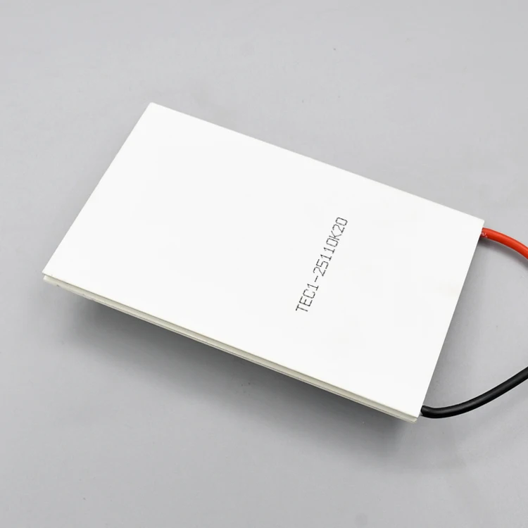 

TEC1-25110 Полупроводниковый холодильный чип, промышленное высокомощное низкотемпературное холодильное устройство 80x120 мм