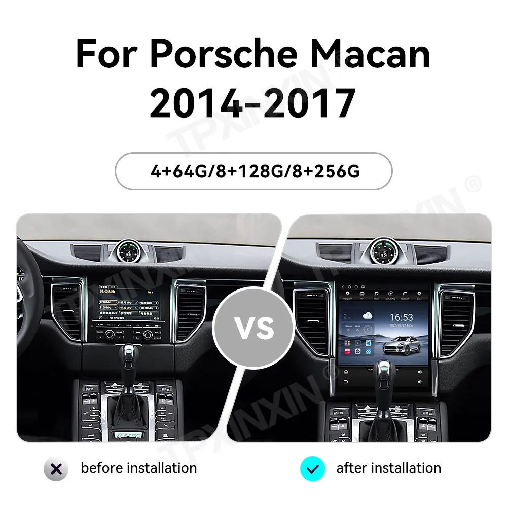 Multimedia Android 15 For Porsche Macan 2014~2017 GPS Intelligent Navigation Carplay Radio Stereo Receiver player IPS Head Unit