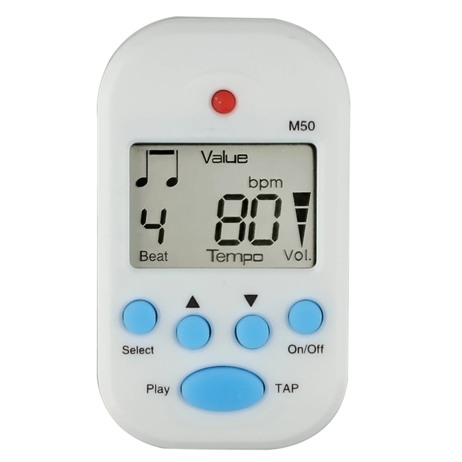 LCD Display Mini Metronome with TAP Functionality Perfect Practice Companion for Guitarists and For Violinists