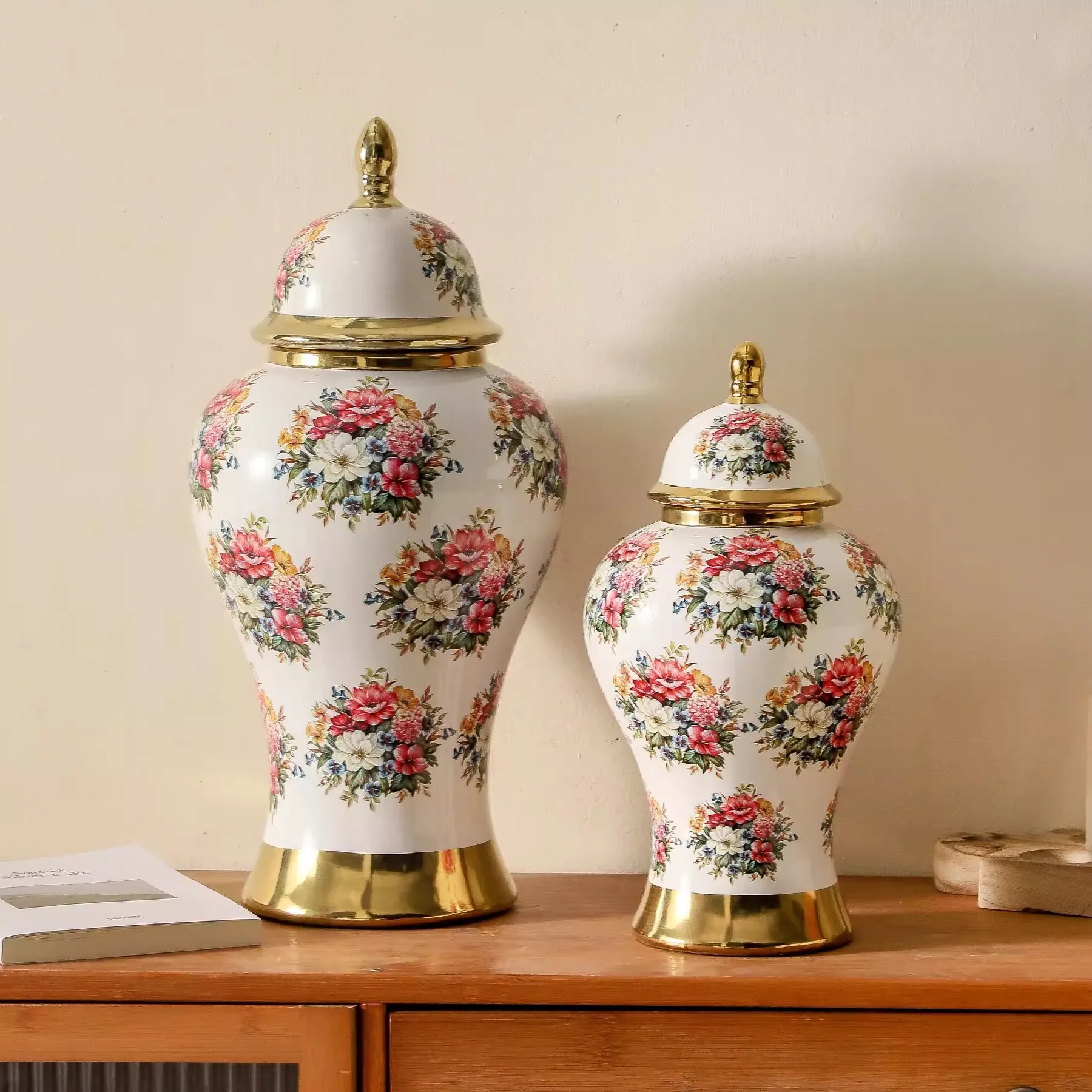 45cm Light Luxury Wedding Ceramic Vase Decoration Decoration Home Ceramic Decoration Decoration