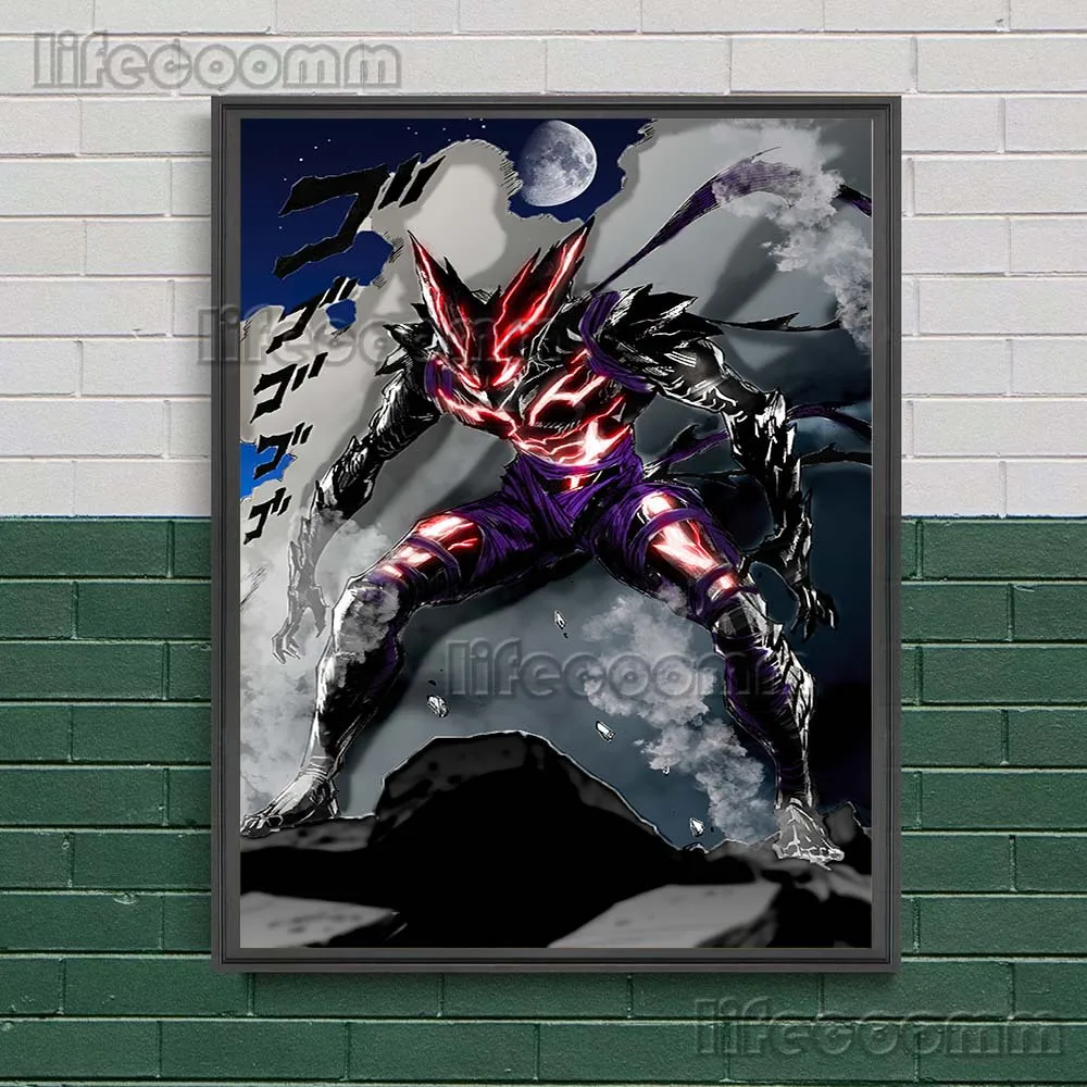 Hero Hunter Garou One Punch Superman Animation Art Poster And Prints Home Decor The Strongest Villain Wall Art Canvas Painting