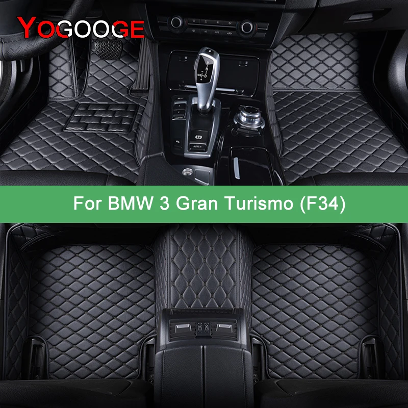 

YOGOOGE Custom Car Floor Mats For BMW 3GT Gran Turismo F34 2012-2023 Auto Carpets Foot Coche Accessorie