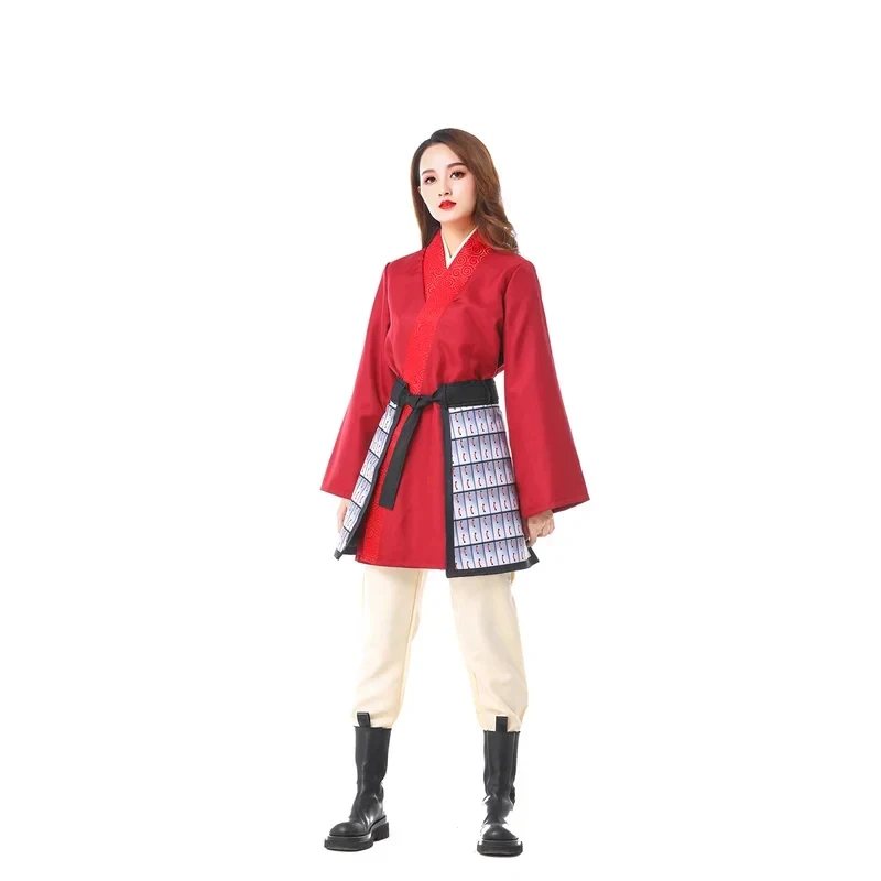 Disfraz de Mulan para Adultos, Vestido de Héroe, Cosplay de Anime, Traje Realista para Halloween, Carnaval, Fiesta de Disfraces, Disfraz Mujer ZanCos