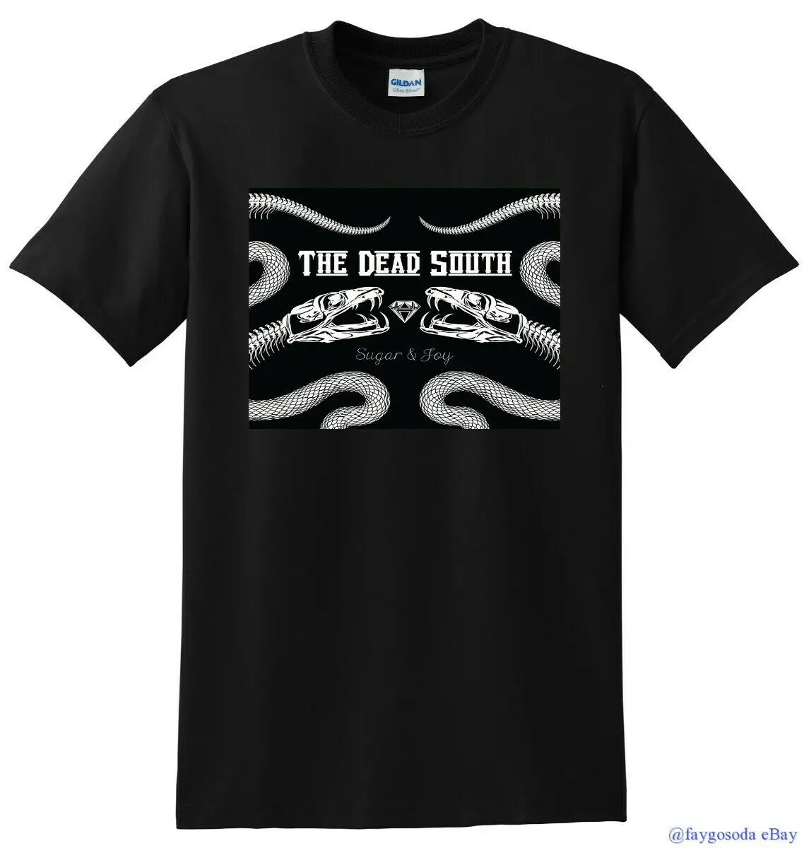 THE DEAD SOUTH T SHIRT sugar joy vinyl cd cover SMALL MEDIUM LARGE or XL