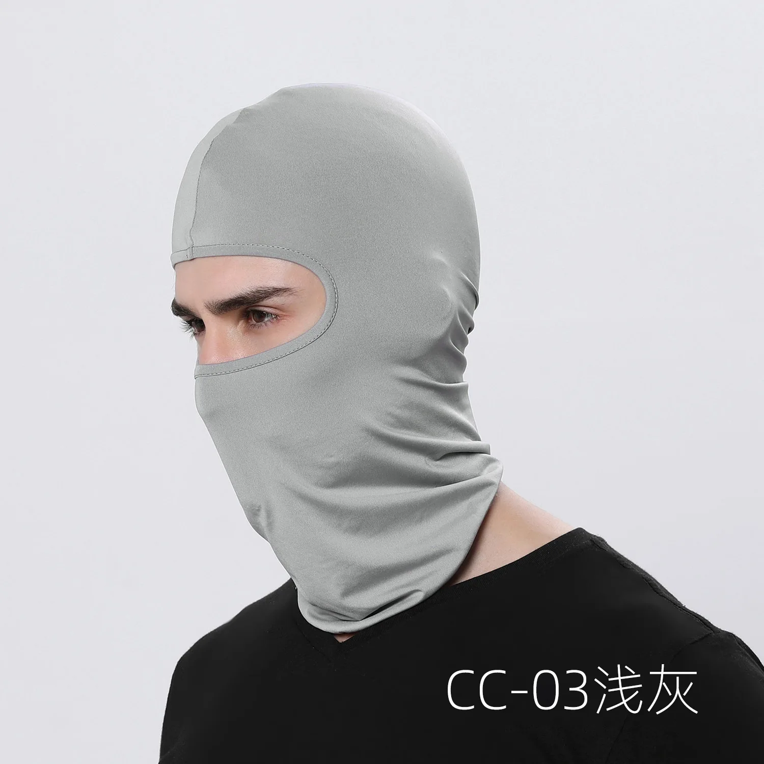 Balaclava tático à prova de vento e poeira para andar de bicicleta, cobertura completa, caça ao ar livre, caminhadas, seda de leite, lycra, máscara facial