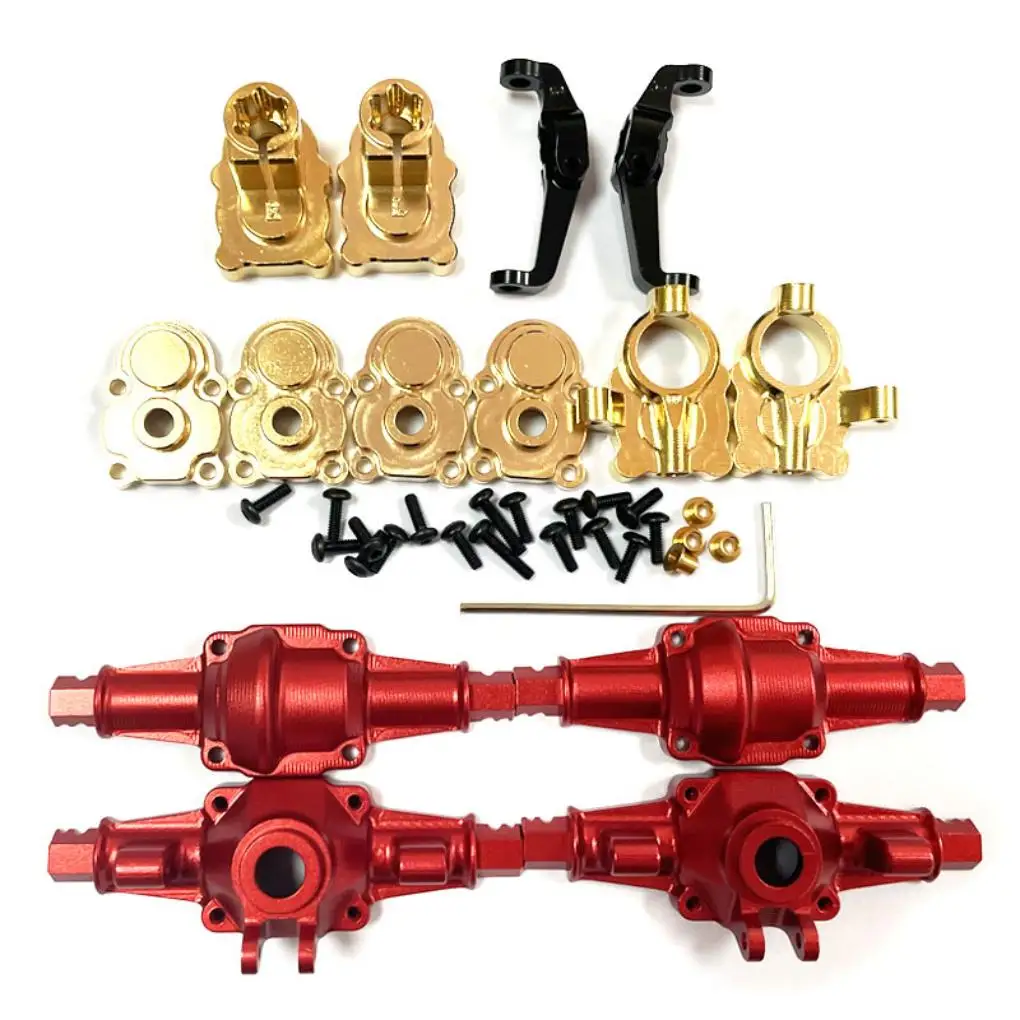 RCGOFOLLOW 1/24 Brass Compact Yet Durable Design Front And Rear Axle Housings Rc Front And Rear Axle Housings For FMS FCX24