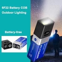 New Mini 9V Battery Flashlight LED Key Light 6F22 Battery COB Outdoor Lighting Work Light Battery Not Included 1PC