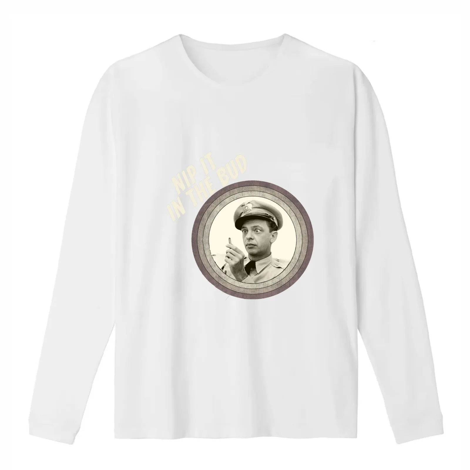 Andy griffith Nip It In The Bud Retro 1960s T-Shirt Summer Casual Cotton Tee Oversized Streetwear Tops Vintage Graphic Print