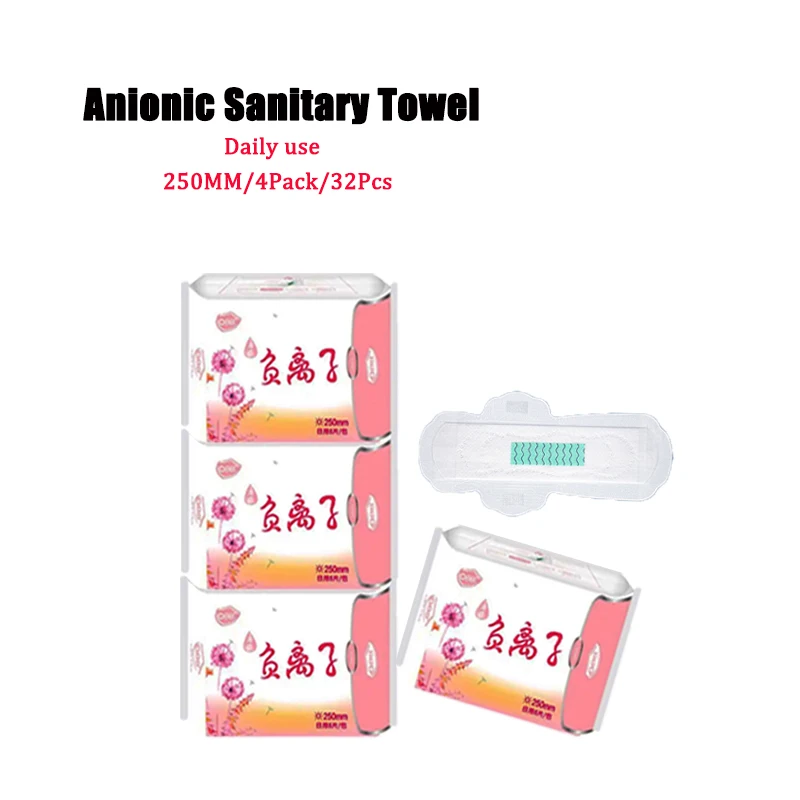 

4Pack Anion Menstrual Pad Sanitary Towels Panty Liners For Women Health Care Feminine Hygiene Product Towels Cotton Pad