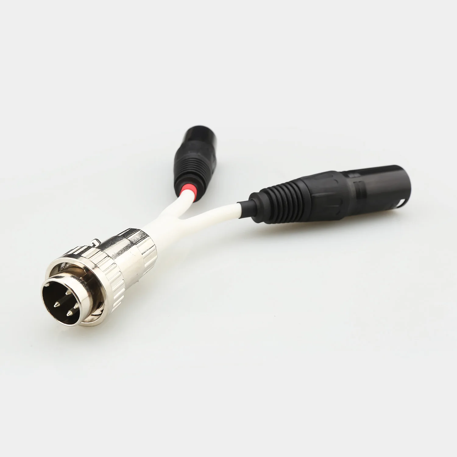 4/5 Pin XLR DIN Male to Dual 3 Pin XLR Male Balanced Headphone Cable Y Splitter for HIFI DAC AMP Audio Adapter