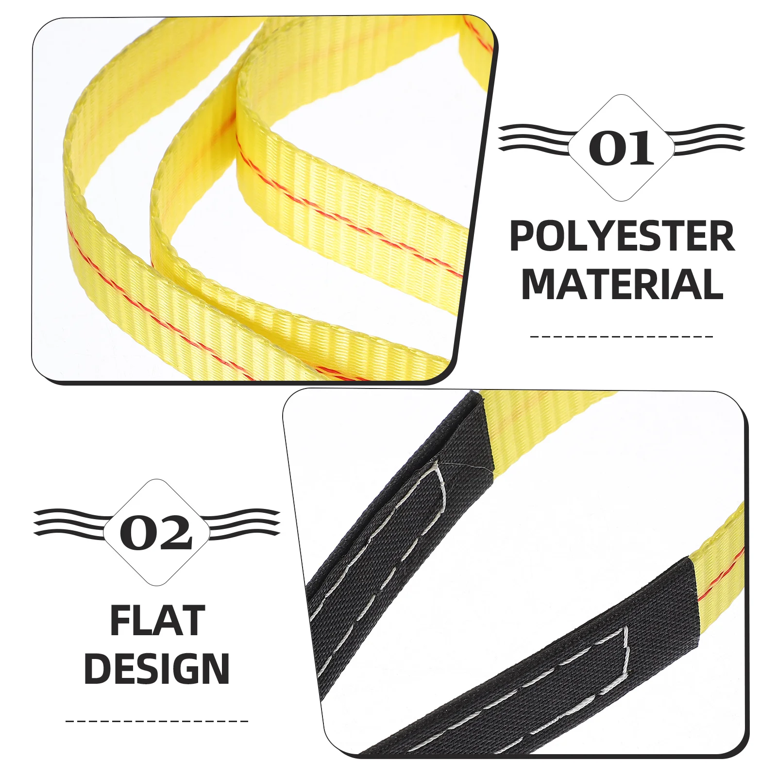 

2Pcs Lifting Strap Heavy Duty Polyester Rigging Strap Flat Design for Hoist Moving Furniture Appliance Sling Load Lift Sling