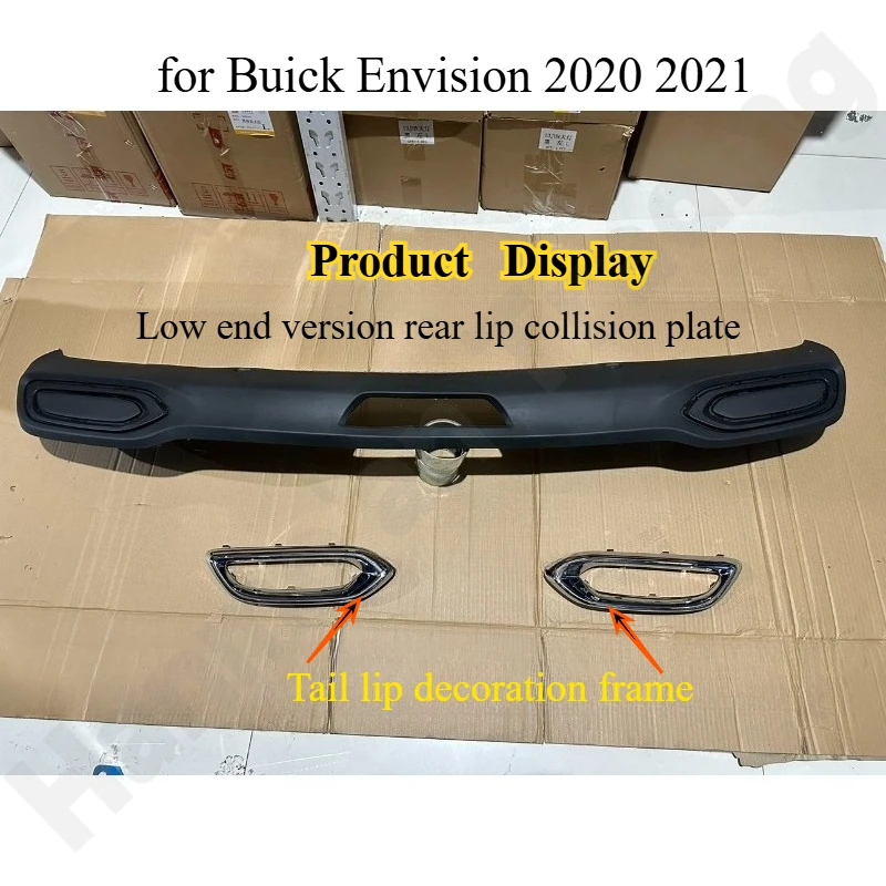 뷰익 엔비전 2020 2021 저가형 후면 배기구 리어 범퍼 립 라이트 링/리어 범퍼 하단 트림 패널