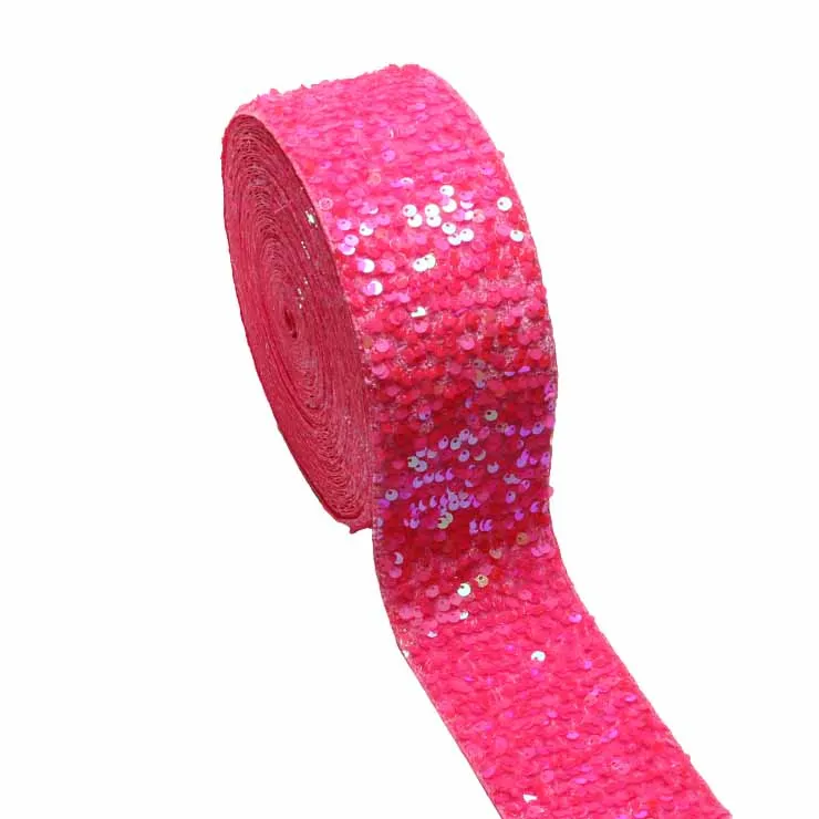 (20yards) 3inch 75mm Velvet Sequin Ribbon for Hairbows Accessories Wholesale in stock