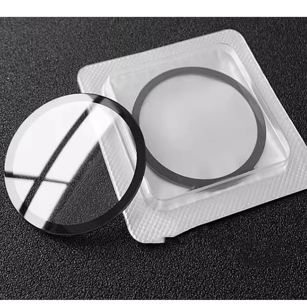 Suitable for mineral glass watch lenses, men's and women's silver black gold borders, 40 38 33 28 dial accessories, r watch