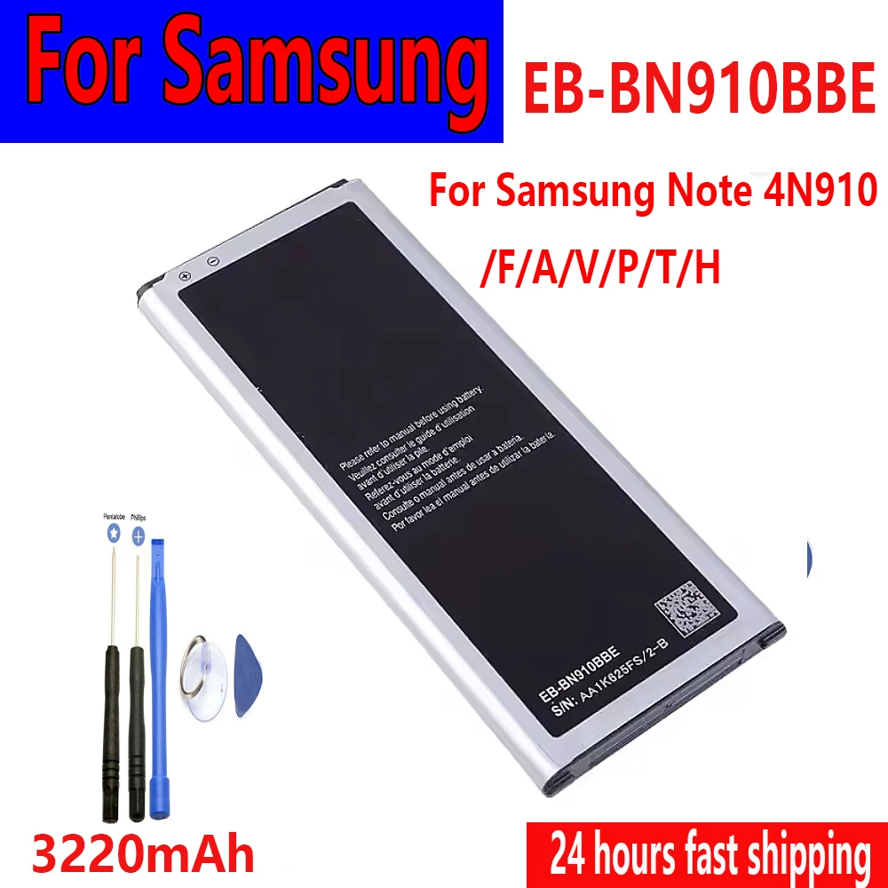 

Flash sales EB-BN910BBE 3220mAh For Samsung Galaxy Note 4 Note4 SM N910 N910F N910A N910V N910P N910T N910H +free tools